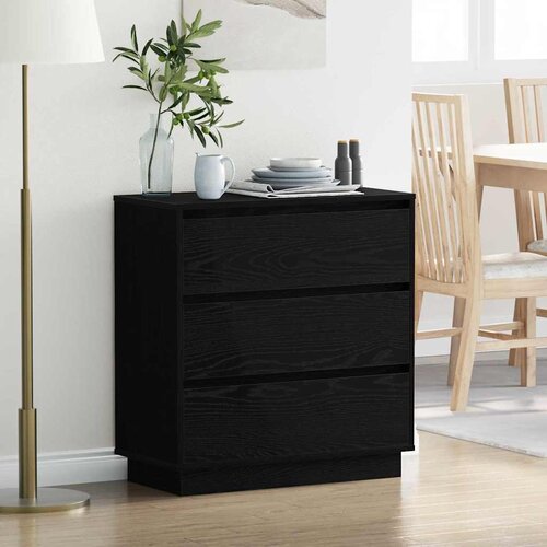  Noćni ormar Crni hrast 71 x 34,5 x 75 cm Konstruirano drvo Cene