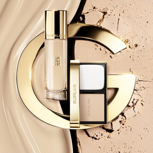 Guerlain Parure Gold Skin Control kompaktni matirajoči puder odtenek 1C Cool 8,7 g Slike
