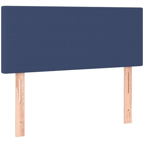  Krevet s oprugama i madracem plavi 90 x 200 cm od tkanine Slike