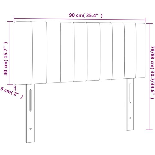  LED uzglavlje ružičasto 90x5x78/88 cm bar&amp;scaron;unasto Slike