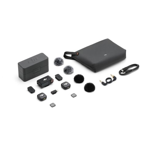 Dji Komplet Mic 3, 2 x oddajnik, sprejemnik, polnilno ohi&amp;scaron;je, (5000004294) Slike