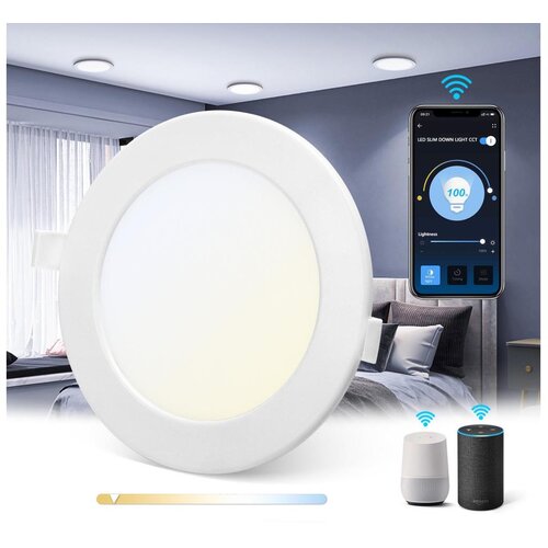 Aigostar LED prigu&scaron;iva ugradna svetiljka LED/9W/230V, prečnika 14,5 cm, Wi-Fi Cene