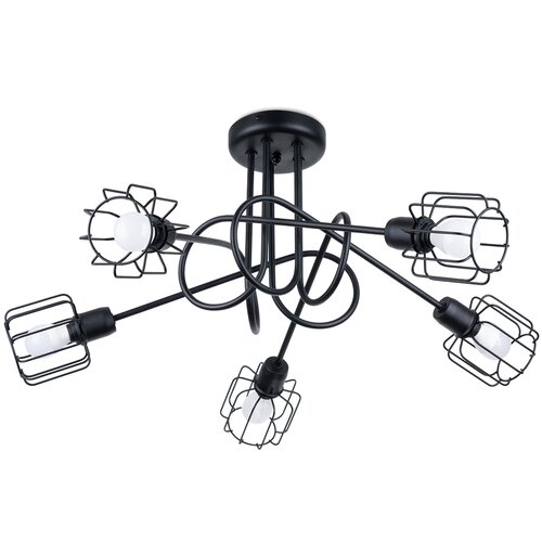 Sollux Lighting Lestenec BELUCI 5S črn, (21348256) Slike