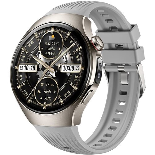 INF Združljiv s Huawei WATCH5 46MM silikonski pa&scaron;ček: &scaron;portni in eleganten Grey, (5000079730) Cene