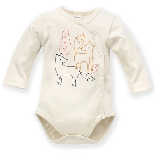 Pinokio Kids's Secret Forest Buttoned Longsleeve Bodysuit
