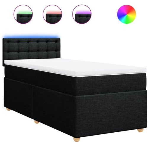 Maison Chic Box spring postelja - Vzmetna postelja z vzmetnico črna 100x200 cm blago SL10269, (21885995) Cene