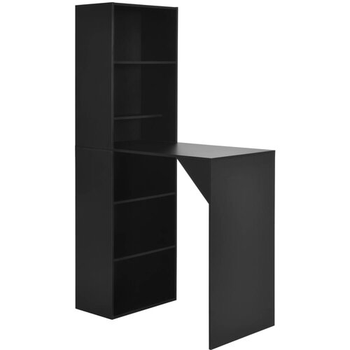 The Living Store Barski stol s ormarićem crni 115 x 59 x 200 cm Cijene