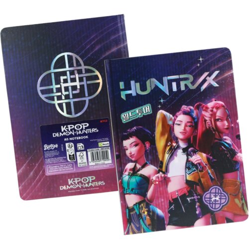 K-Pop Demon Hunters - notes A5 sa holografskim detaljima Slike