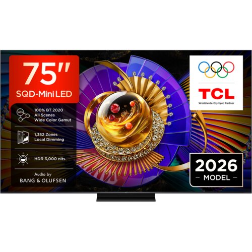Tcl Televizor 75C7L SQD-MiniLED 75" 4K UHD 144Hz Google TV Bang&Olufsen crna' ( '75C7L' ) Cene