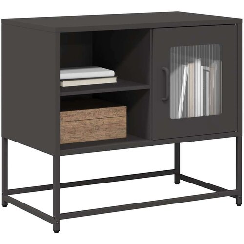 vidaXL TV ormarić crni 68x39x60,5 cm čelični Cijene
