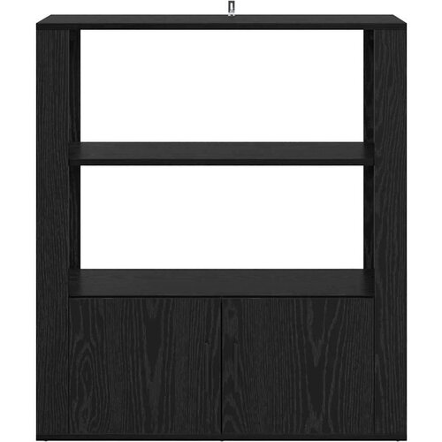 VidaXL Kreveta Crni hrast 30 x 80 x 90 cm Konstruirano drvo Slike