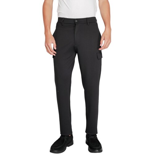 Calvin Klein Jeans Hlače COMFORT KNIT TAPERED K10K113487 Črna Cene
