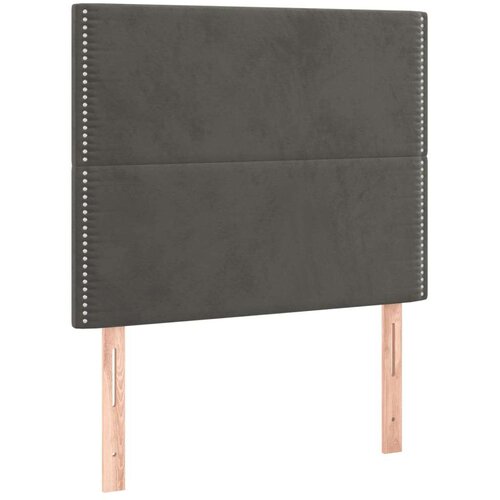 VidaXL Box spring krevet s madracem tamnosivi 90x190 cm bar&amp;scaron;unasti Slike