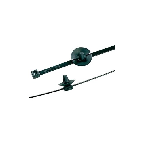 Hellermann Tyton Vezice za pričvršćivanje sa uznožkom (Dx Š) 200 mm x 4.6 mmT50RSFT6,5-HS-BK-D1 c Cijene