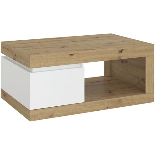 Modern Living Klubska Miza Luci, Bela, Barva Hrasta Slike