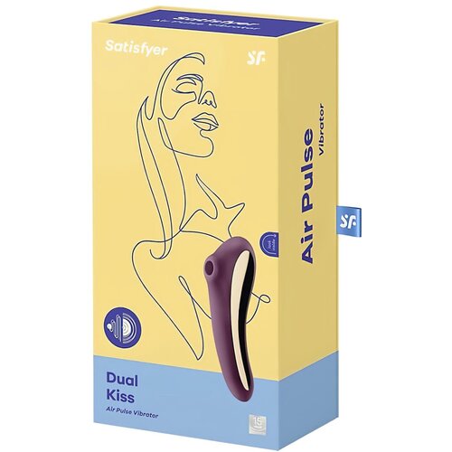 Satisfyer Vibrator Dual Kiss vijoličen Slike