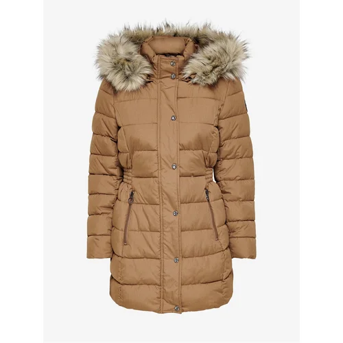 Only Women's Quilted Coat Brown New Luna - Women