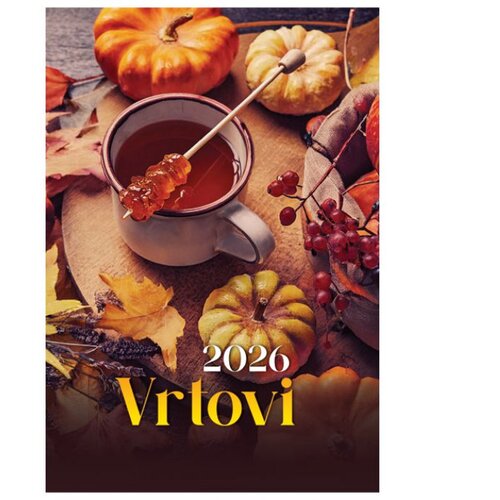  KALENDAR &amp;quot;VRTOVI 2026&amp;quot; 13 LISTOVA, SPIRALA Slike