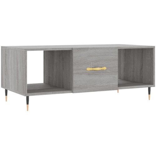 Maison Chic Klubska mizica - kavna mizica - Nizka mizica siva sonoma 102x50x40 cm inženirski les, (21752934) Slike