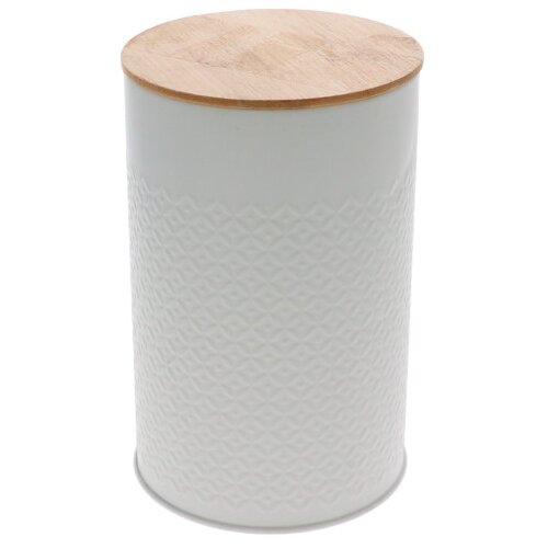 Brabantia Kutija metalna sa bambus poklopcem fi11 cm 1133-7726653 bijela Slike