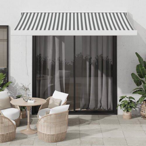 vidaXL Tenda na uvlačenje antracit i bijela 3x2,5 m tkanina i aluminij Cijene