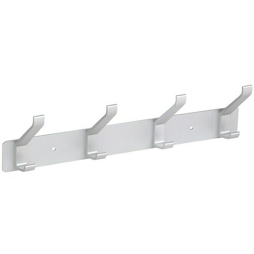 WALTECO Zidna lajsna s kukicama (D x &amp;Scaron; x V: 295 x 55 x 85 mm, Broj kuka: 4 Kom., Aluminij) Slike