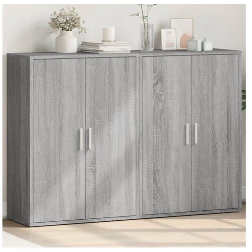vidaXL Komoda 2 kom boja hrasta sonome 60x31x84 cm konstruiranog drva Cene