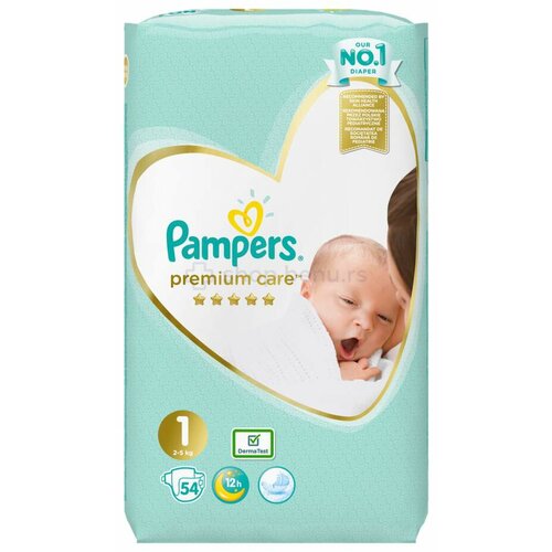 Pampers pelene premium vp 1 newborn 54 komada Slike