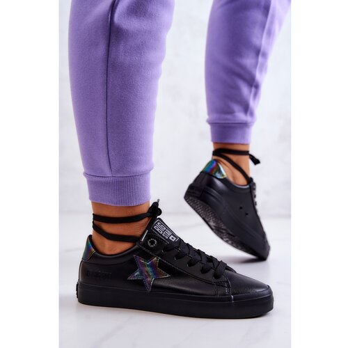 Kesi Dámské kožené tenisky Big Star - černé Cene