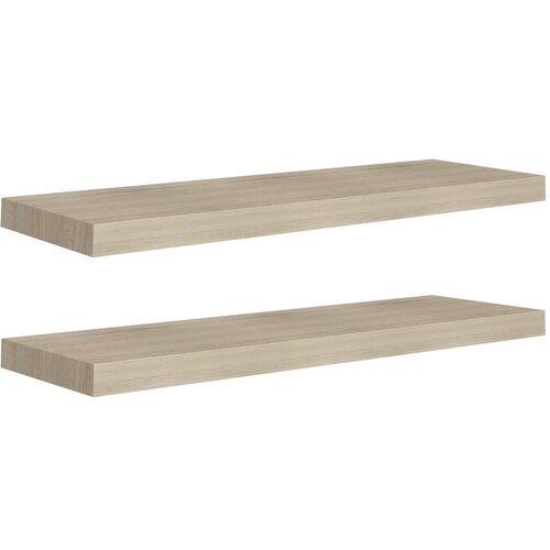Maison Chic 2 kosi Stenske Police - Viseče police barva hrasta 80x23,5x3,8 cm MDF, (21758648) Slike