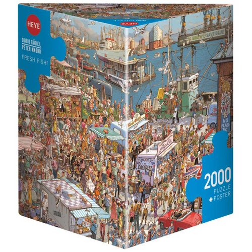Heye puzzle 2000 delova Triangle Doro Göbel & Peter Knorr Fresh Fish 30025 Cene
