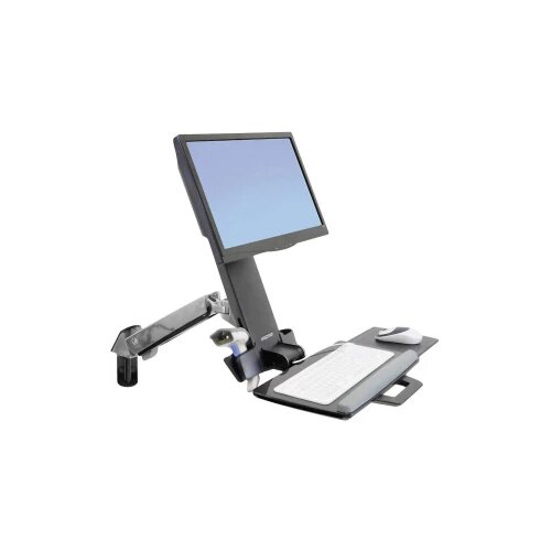 Ergotron StyleView Sit-Stand Combo Arm 1-struki zidni nosač za monitor 25,4 cm (10") - 61 cm (24") crna ladica za tipkov Cijene