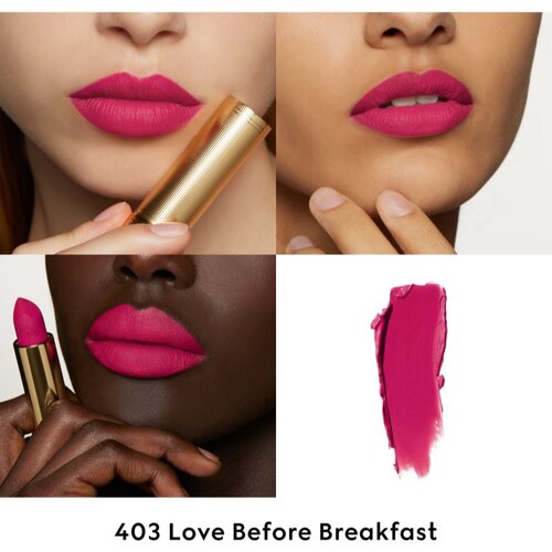 Gucci Beauty Rouge &amp;agrave; L&amp;egrave;vres Matte Lipstick matirajući ruž za usne nijansa 403 Love Before Breakfast 3.5 g Slike