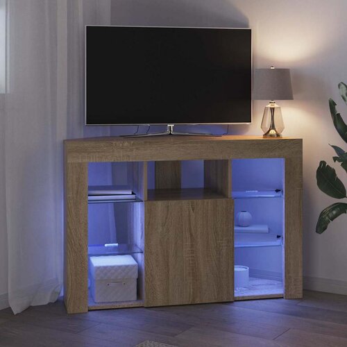  Kotni LED TV ormar Sonoma hrast 100x40x68cm Konstruirano drvo Slike
