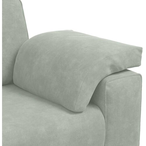  Dvodijelni set sofa s jastucima, svijetlo sivi bar&amp;scaron;un Slike