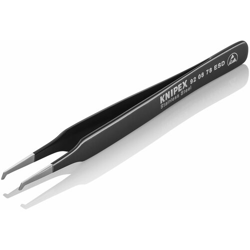 Knipex precizna zakrivljena smd pinceta 115mm - pod 30&amp;deg; esd (92 08 78 esd) Slike