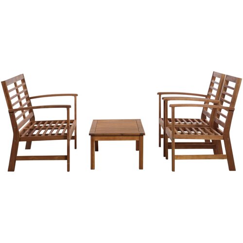 Maison Chic Seti vrtnega pohištva - Vrtna garnitura - Vrtni pohištvo set 4-delna trden akacijev les, (21811515) Cene