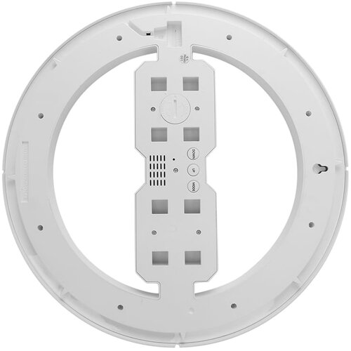 Moderna Moderan led zidni sat i budilica termometar usb 33cm bijeli Slike