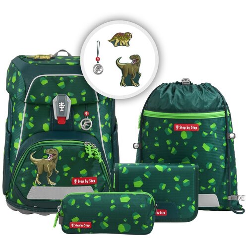 Step by Step &Scaron;olska torba FIT, Dino Targo - 5-delni set Cene