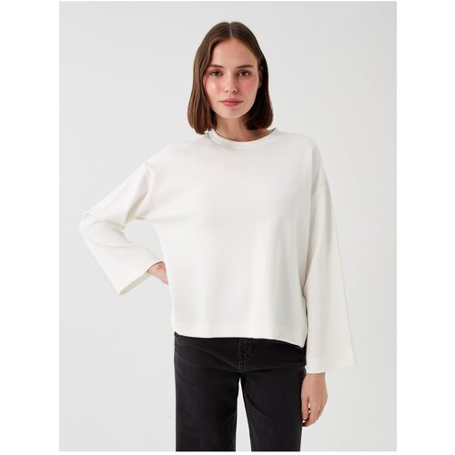 LC Waikiki Women's Crew Neck Straight Long Sleeve Oversized