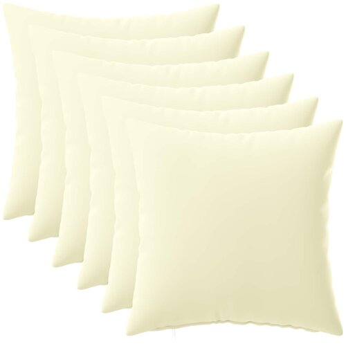  Presvlaka za jastuk 6 pcs HEERLEN Krem 45 x 45 cm Poliester Cijene