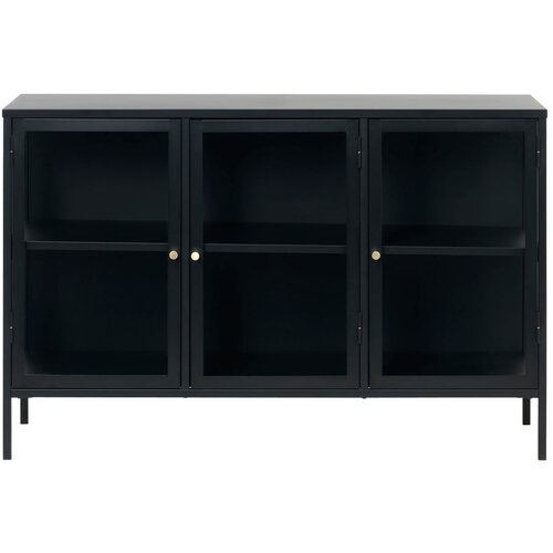 Unique Furniture Crna vitrina Carmel, dužina 132 cm Cijene