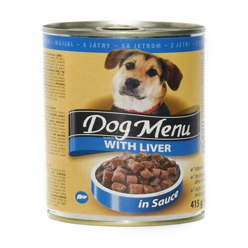 Austria Pet Food Dog Menu konzerva za pse jetra 415g Slike