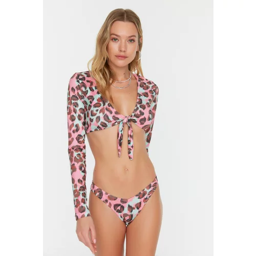 Trendyol Bikini spodnji del Leopard print