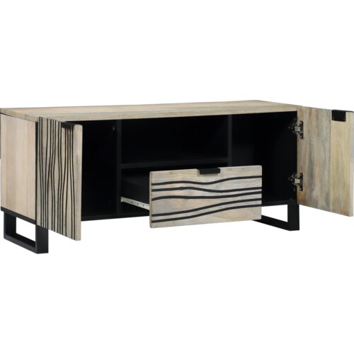 vidaXL Kabineti i police za skladištenje medija Bijela i crna Cene