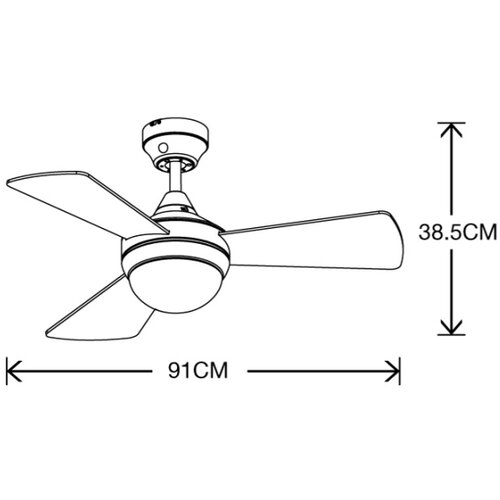  Lucci Air 512311- Plafonski ventilator AIRLIE HUGGER 2xE27/15W/230V drvo/braon+DU Slike
