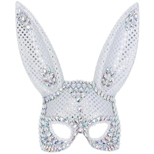 Fever Jewel Bunny Mask Silver Slike