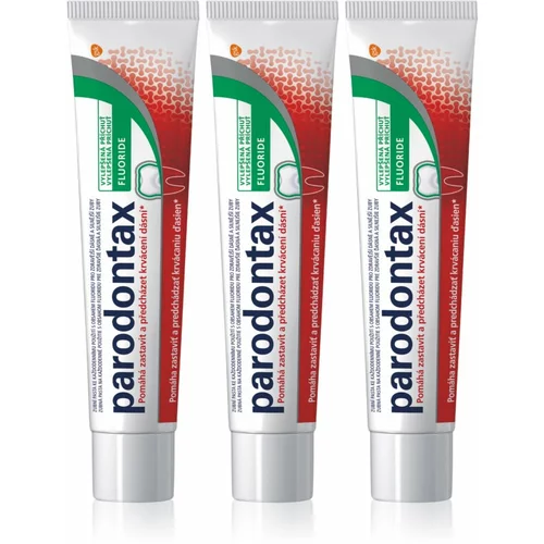Parodontax Fluoride pasta za zube protiv krvarenja desni i paradentoze 3x75 ml