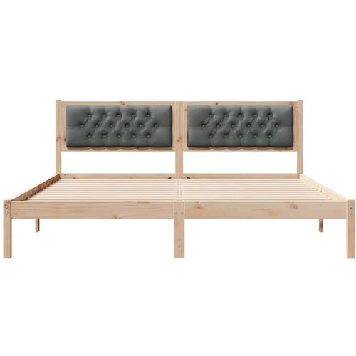  Okvir za krevet Tamno siva 160 x 200 cm tkanina Slike