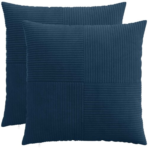  Presvlaka za jastuk 2 pcs ALMELO Mornarsko plava 70 x 70 cm Cene